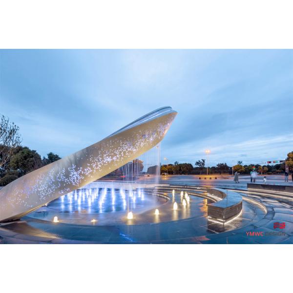 Customized Stainless Steel Sculpture for Urban Space Outdoor Circular Metal Sculpture