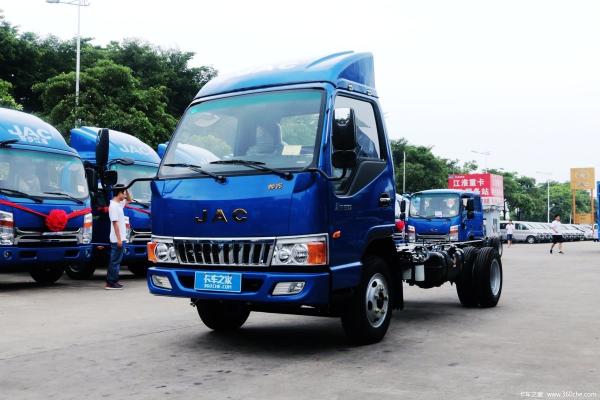 Caminhão 60-80km/H da carga da luz de JAC Lorry 120hp do diesel ou da gasolina