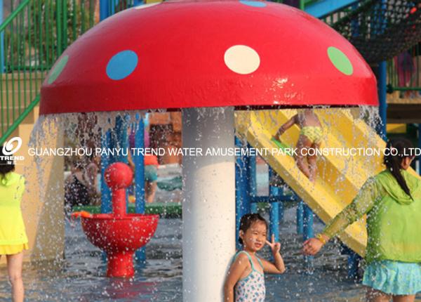 Champignon adapté aux besoins du client de bande dessinée d'équipement de parc d'Aqua de jet de PVC de fibre de verre formé