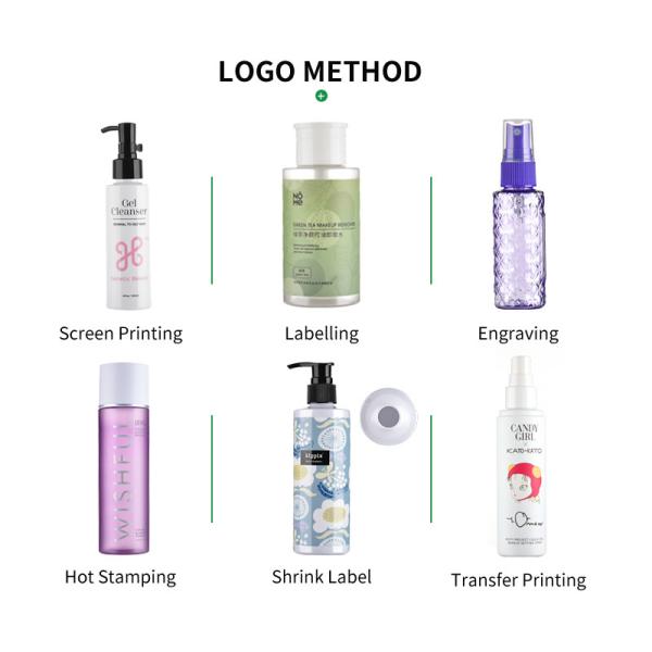 Косметика размера перемещения разливает 4 OZ по бутылкам бутылка ЛЮБИМЦА 5 OZ цилиндрическая для очищая масла