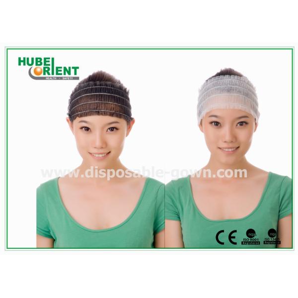 OEM Four Elastics Disposable Nonwoven Hair Band For Hairdressing Salon