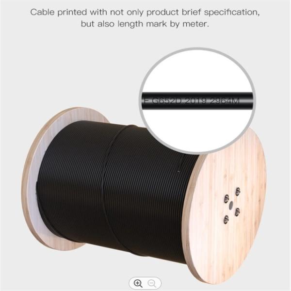 Cabo de fibra óptica ADSS super à prova d'água de modo único revestimento duplo PE bainha para comunicação de longo alcance