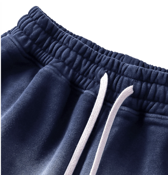 Retro Loose Mens Shorts Spray Wash Cotton Elastic Shorts Blank