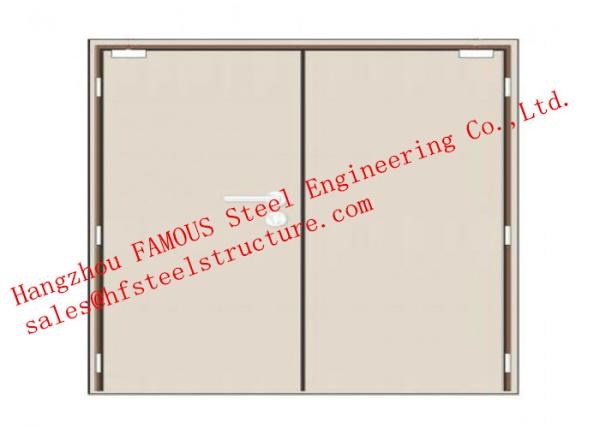 O fogo industrial pintado superfície do tamanho padrão avaliou portas 3 horas de fogo - resistente