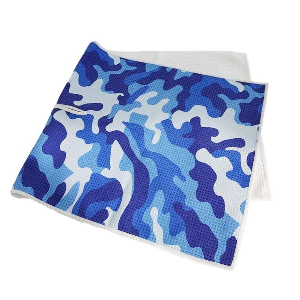 Luxury Waffle Golf Towel Center Cut Hole Custom logo Microfiber Golf Towel
