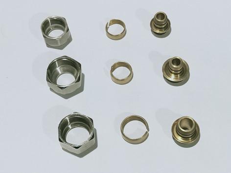 5001 Gas Stove Valve Parts Brass Quick-Connection Adapter for Flexible Plastic Pipe Sizes 12 x 16, 16 x 20, 20 x 25
