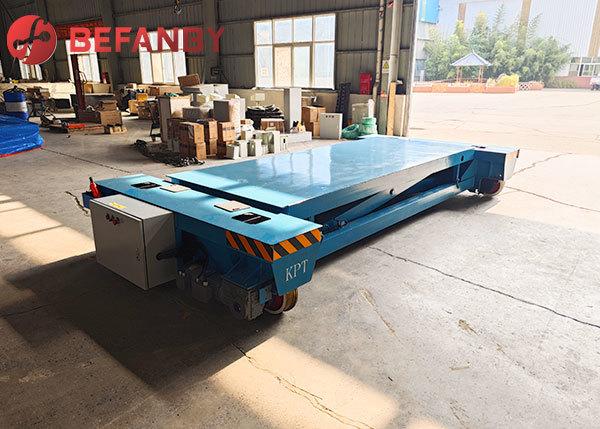 Stable Structure Handling Machine Parts Hydraulic Lift 5T Transfer Cart