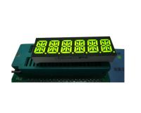 Custom super green 0.39inch 6 digit 14 segment led display for instrument panel