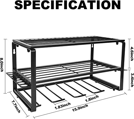 Легко установить держатель электроинструмента 3 слоя сверла держатель стенной установки за дверями / на стенах
