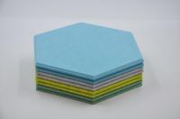 9mm 12mm Hexagon Acoustic Panel Pet Felt Eco Tile Wall Sound Absorption Baffles