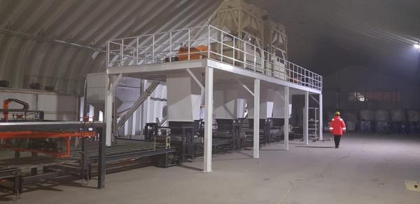 les feuilles 1.15g/cm3 2000 cimentent la chaîne de production de panneau de MgO