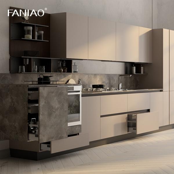 Бесплатный образец на заказ готовый кухонный шкаф Меламинная доска Кухонный шкаф дизайн