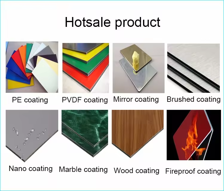 Milky White PE Coated Aluminum Composite Panel 2mm-6mm Interior Wall Cladding ACP Sheet