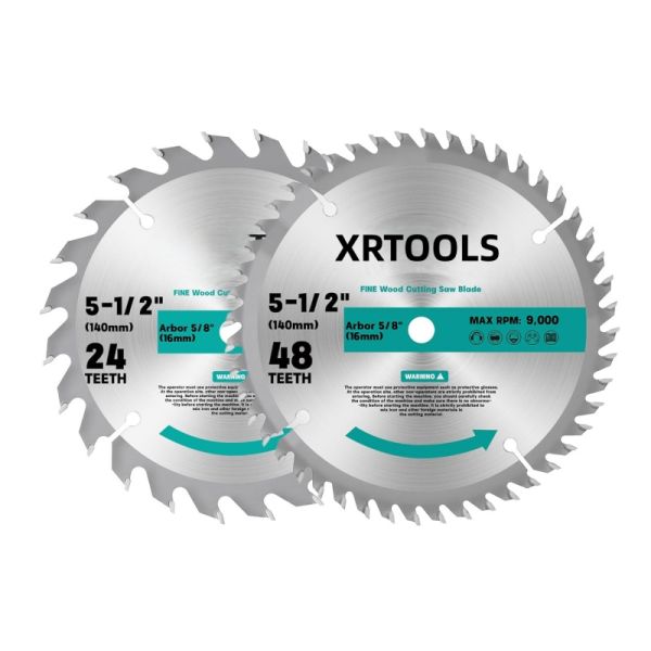 140mm Circular Saw Blade for Rough Framing | Low-Drag 24T Construction Blade (5/8