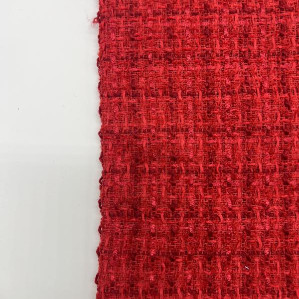 UV Resistant Medium Weight Tweed Cotton Fabric 100% Polyester 152CM 304GSM S08-058