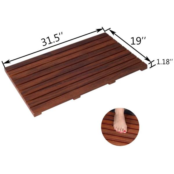 Ширина циновки ливня 80cm Bathroom Teak фирм обслуживающих на выезде 1,18» складная твердая деревянная