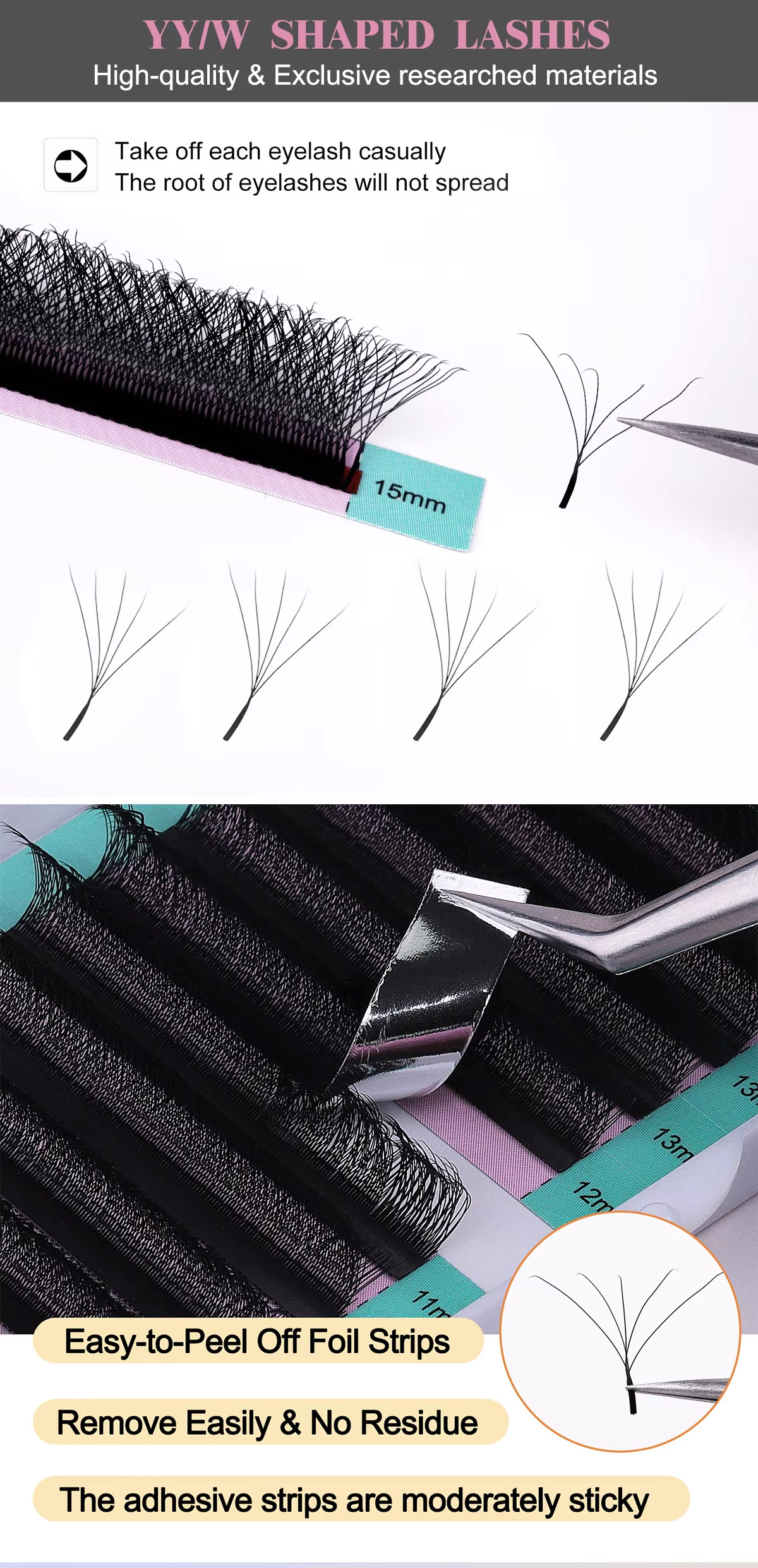 Custom Premade Fans 5D Eyelashes Extension Volume Diy Kits Individual Cashmere Lash Extensions