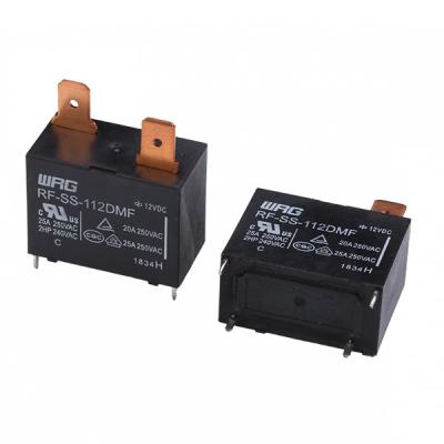 Relé RF-SS-112DMF do poder do terminal 250 12V 30A da montagem do PWB para o prato principal