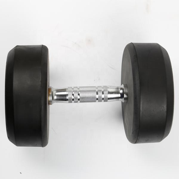 Eco Friendly Home Gym Fitness Dumbbells Round Rubber Coated Dumbbells 5kg 10kg