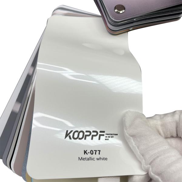 Metallic White TPU Color Paint Protection Film Car Decoration Film 7.5mil K-077 White Matt Ppf