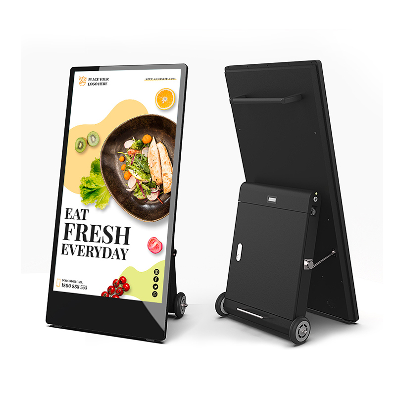 IP65 Waterproof Outdoor Digital Signage 43-Inch Rechargeable Battery Powered