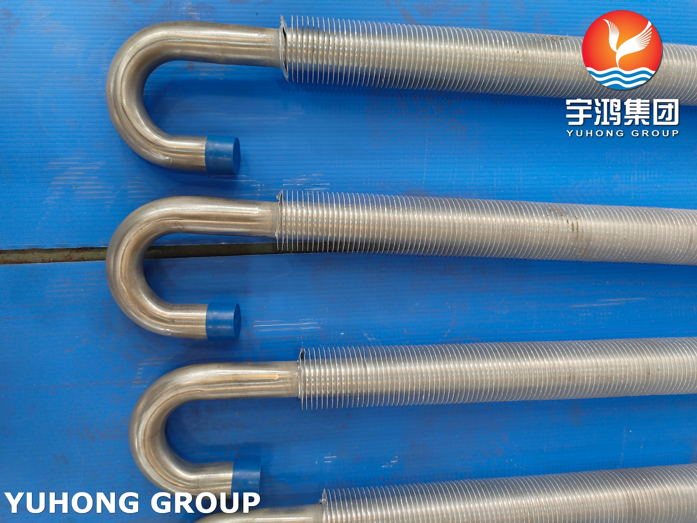 Stainless Steel J Type Wrap On Wound L Finned Tubes ASTM A269 TP304L With AL1100 Fins