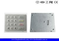 8 teclado numérico numérico industrial do Pin SS com chaves lisas e disposição feita sob encomenda