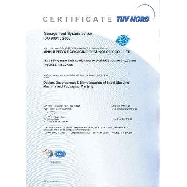 Equipo de embotellado certificado CE/FDA, material de acero inoxidable 304/316