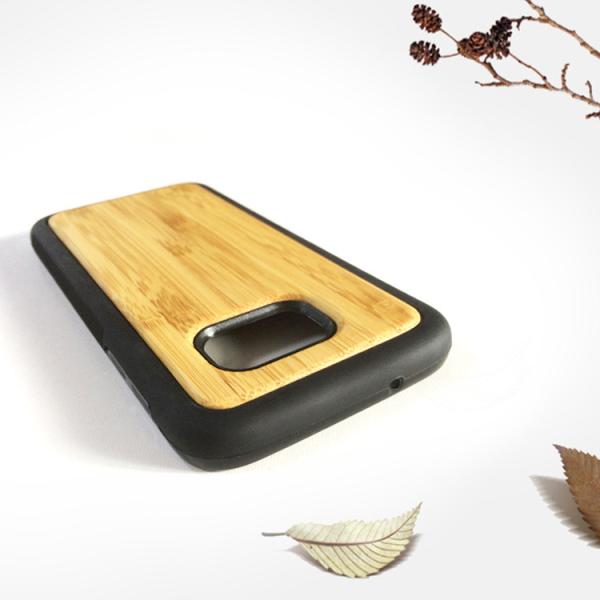 Samsung S7 Wood Cell Phone Case , Bamboo Texture Wooden Phone Cover