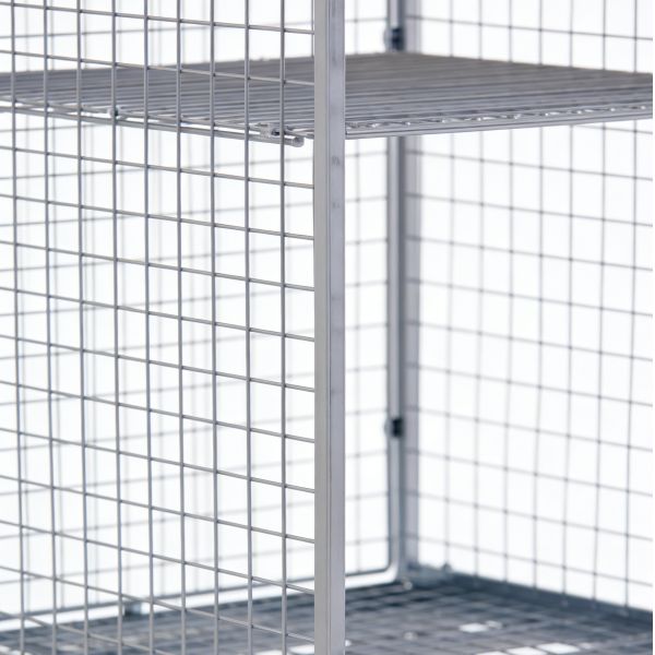 Industrial Grade 3 sided roll cage Space Saving Folding