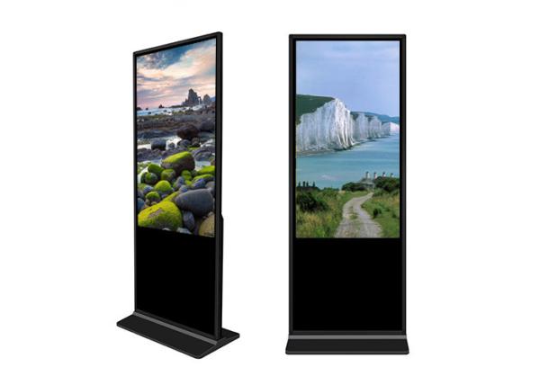 Assoalho de 43 polegadas que está o Signage do LCD Digital multi - tela táctil da língua 1200nits