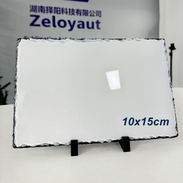 In Stock, Rectangle 10x15cm Sublimation Rock Slate Custom Printing and Personalized Gifts, Glossy&Matte Finish Available