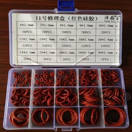 15 Sizes Waterproof Wear-resistant Silicone O Ring Kit for Mechanical Sealing