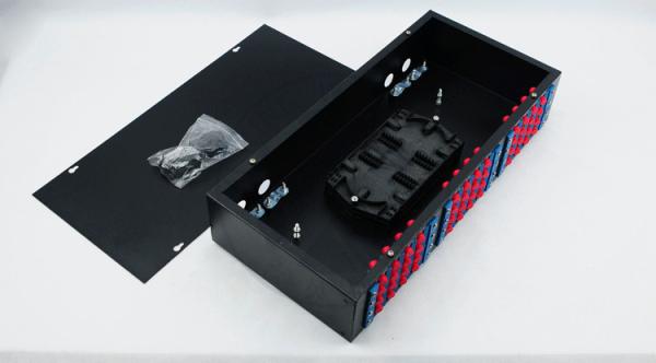 XYFiber 48Port Rack Mount Fiber Optic Terminal Box , Fiber Patch Panel 2U 19 inch