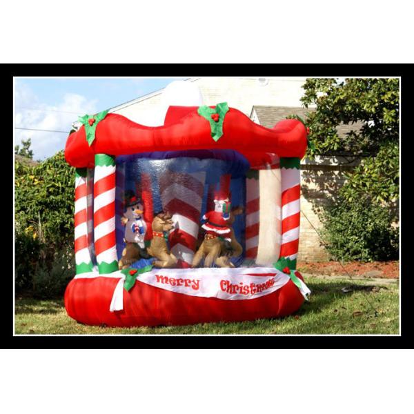 Дома прыжка партии детей красного хвастуна склада рождества раздувного изумительные