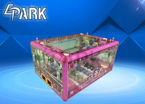 Claw Crane Toy Vending Machine For 4 Players Multi-Language Support