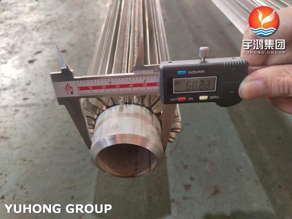 TP316L A213 ASTM Longitudinal Welded Fin Tubes For Oil Coolers And Refrigeration Systems