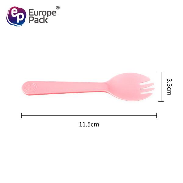Plastic Salad Fruit Dessert Forks New Arrival Food Grade Disposable Clear Fork Spoon
