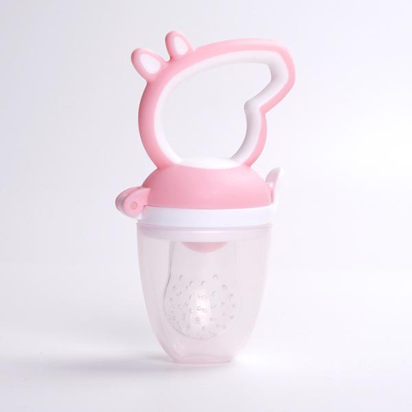 Cute Pig Animal Shape Silicone Fruit Teether Baby Teething Pacifier Fruit  Fruit Dummy