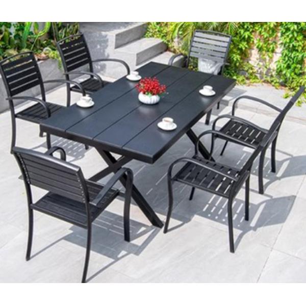 Modern Cafe Shop Garden Waterproof Sillas De Comedor Metal Armrest Cast Aluminium Chairs Indoor Outdoor Patio Furniture