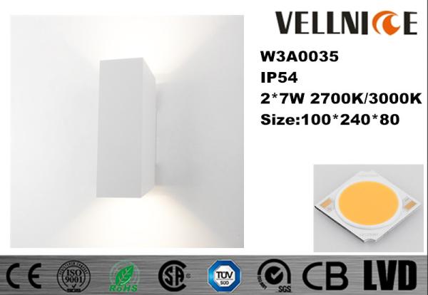 Stainless Steel Wall Mounted Indoor LED Lights , LED Wall Sconce Lighting