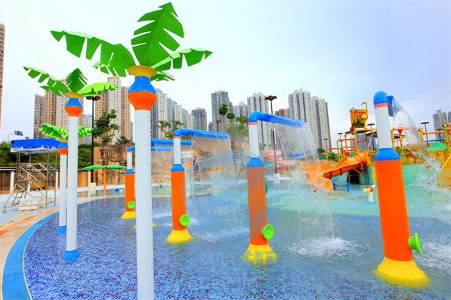 Занавес воды брызг формы парка 7 Aqua, гальванизировал стальные структуры воды для парка выплеска