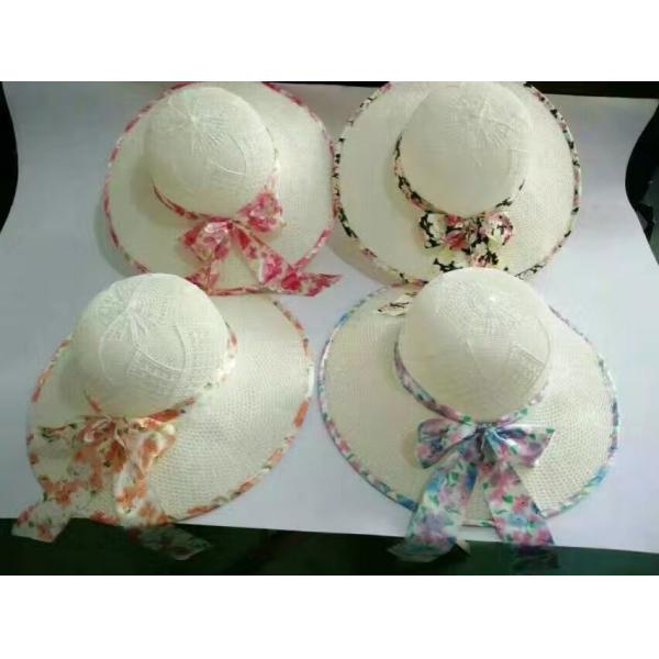 Womens Wide Brim Straw Beach Hat With 100% Raffia Straw Outdoor Protecting Available