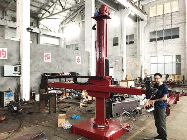 Manipuladores da soldadura da coluna e do crescimento de LHC 3030 para embarcações de pressão do diâmetro 3000mm