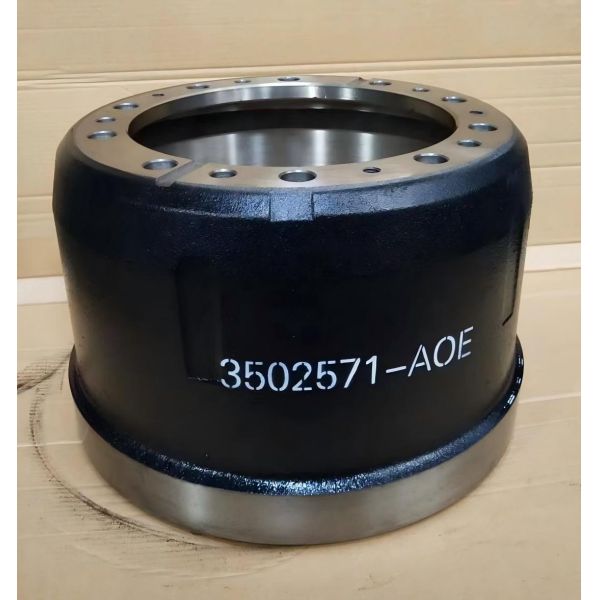 3502571-A0E / 3502571-AOE Rear Brake Drum for FAW J6 / J7 Heavy Trucks