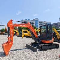 Used Hitachi 50U Excavator Original Color 128.7KW Engine Power 5 Ton Mini Digger At Affordable