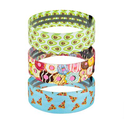 Customized 33cm Hip Resistance Band Flat Elastic Yoga Latex