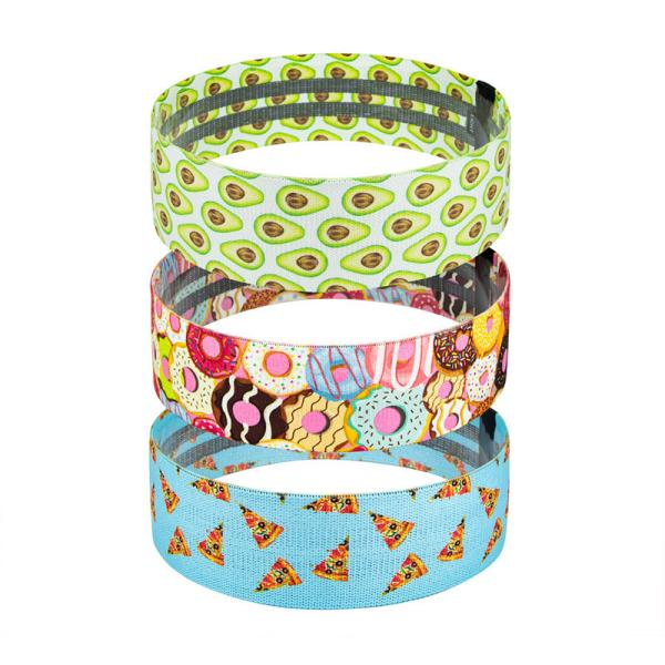 Customized 33cm Hip Resistance Band Flat Elastic Yoga Latex