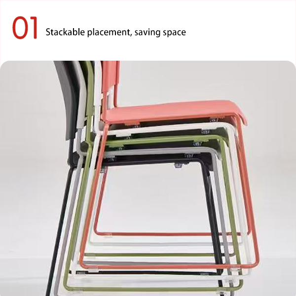 New Thick Cross Border Durable Dining Chair Modern Simple Backrest Leisure Chair Stackable Plastic Chair