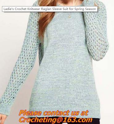 Crochet sweater, Lady's Hollow Out Crocheted Pullover O Neck Long Sleeve Casual Knitted Slim Women Sweater